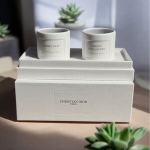 Dior La Collection Privee Ambre Nuit & Jardin D'Orangers Mini Candle Set NEW